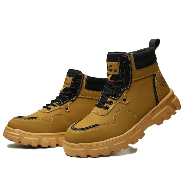 Classic Work Boots & Moccasin Stitching Steel Toe Boots