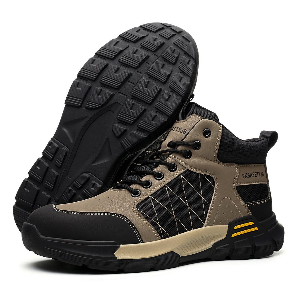 9K Contrast Color Mid Rise Steel Toe Safety Shoes 7917