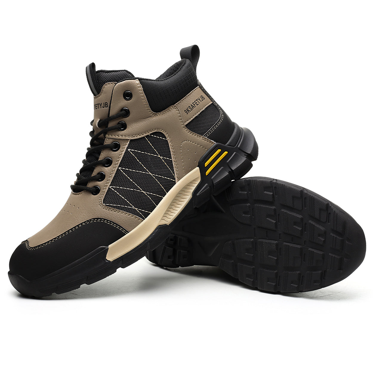 9K Contrast Color Mid Rise Steel Toe Safety Shoes 7917