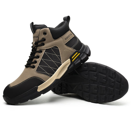9K Contrast Color Mid Rise Steel Toe Safety Shoes 7917
