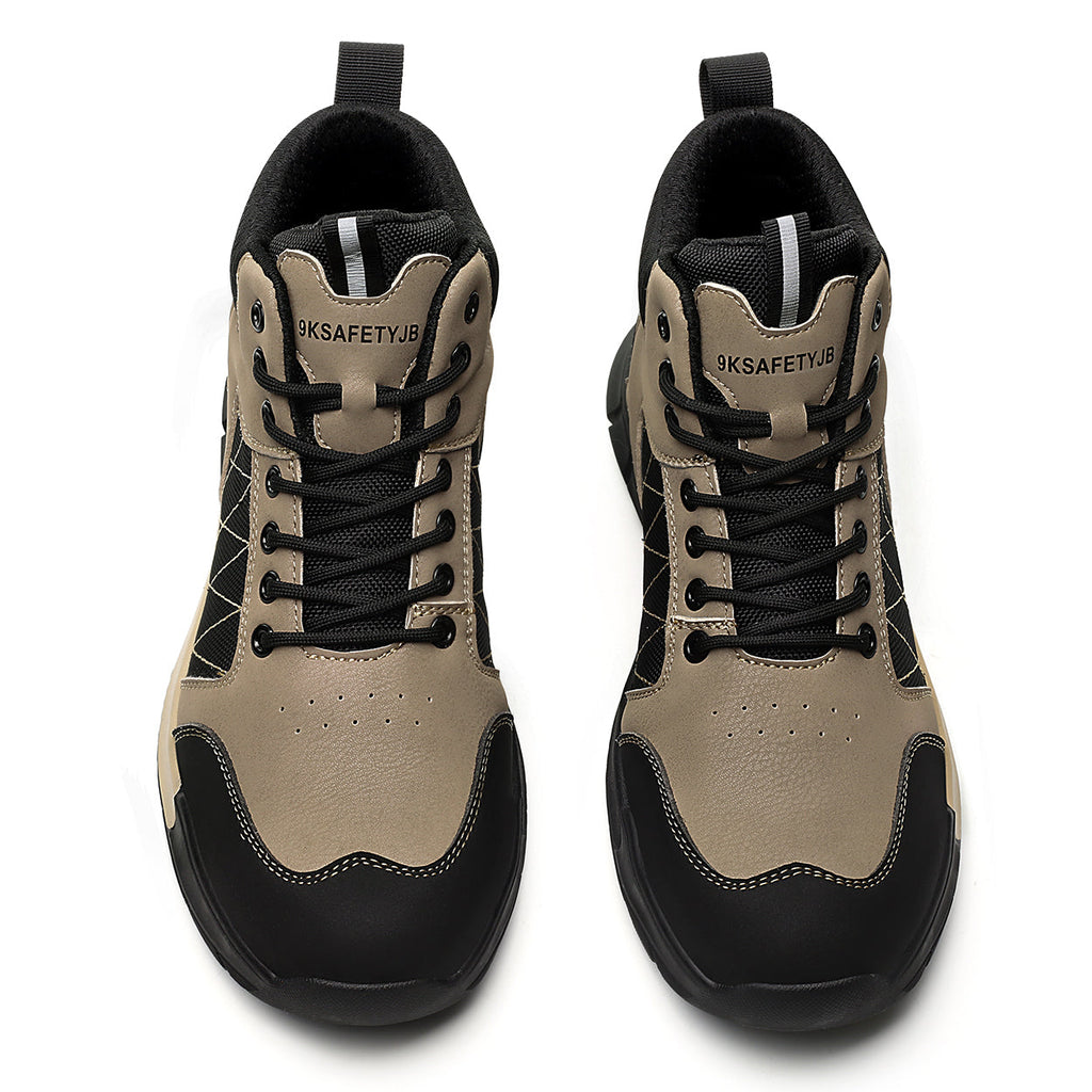 9K Contrast Color Mid Rise Steel Toe Safety Shoes 7917