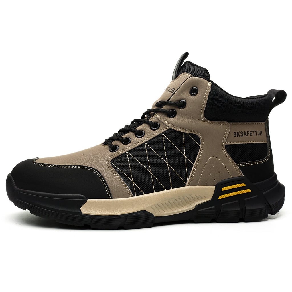 9K Contrast Color Mid Rise Steel Toe Safety Shoes 7917