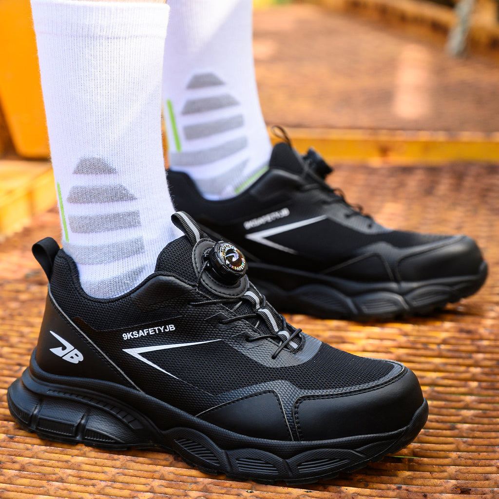 9KJB Knob Lacing System Safety Steel Toe Shoes 7925