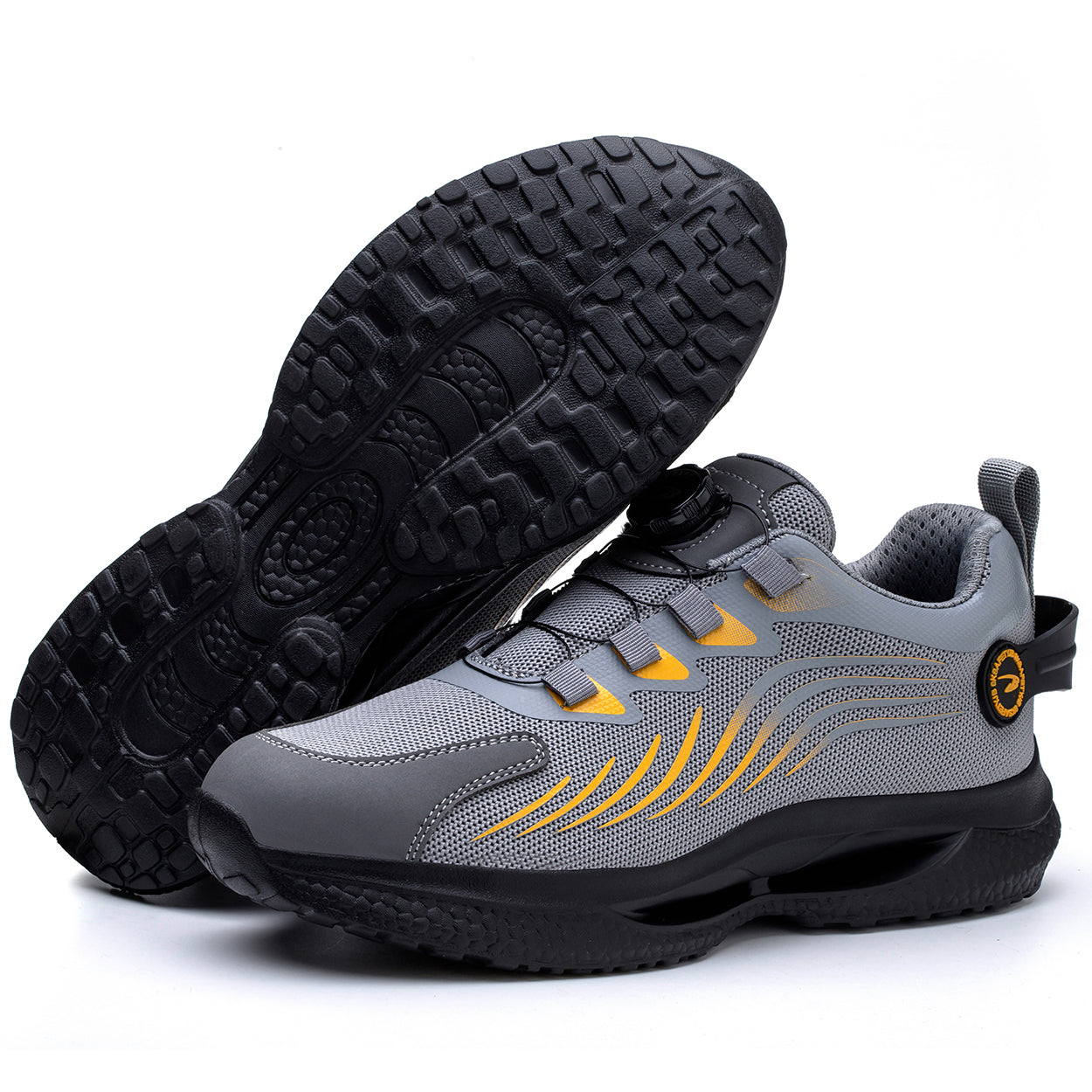 9KSAFETY Unisex Steel Toe Shoes Closure System Laceless 7916