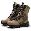 9K Extra High Top Leather Steel Toe Boots 922