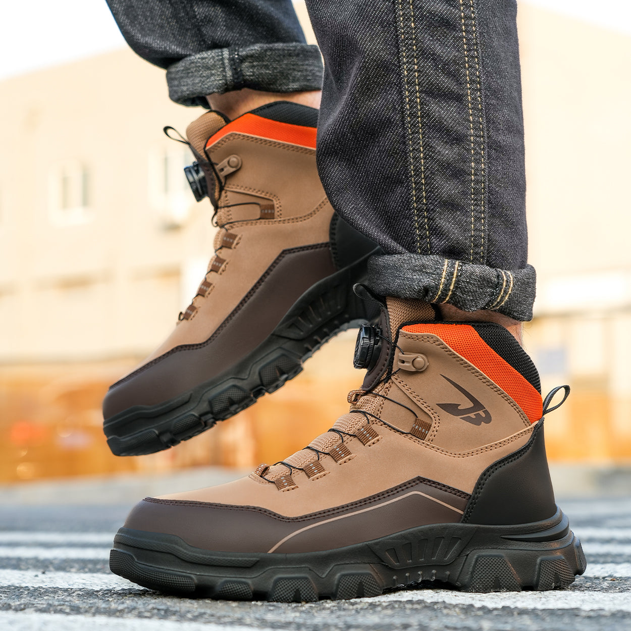 9KJB Safety Steel Toe Work Boots with Dials Closure System 269