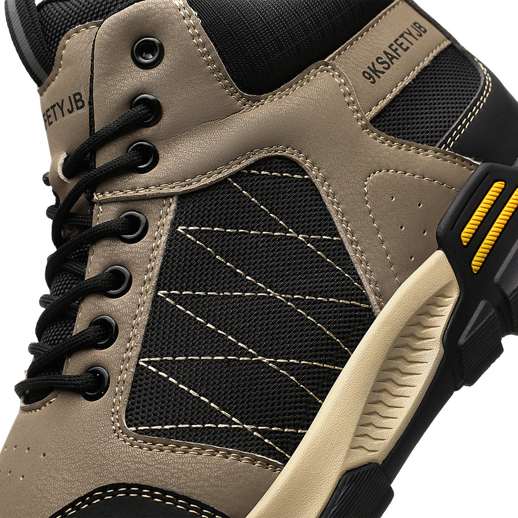 9K Contrast Color Mid Rise Steel Toe Safety Shoes 7917