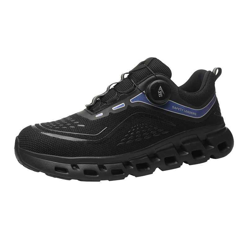 GS8846 Rotating Button No Tie Shoelaces Steel Toe Shoes