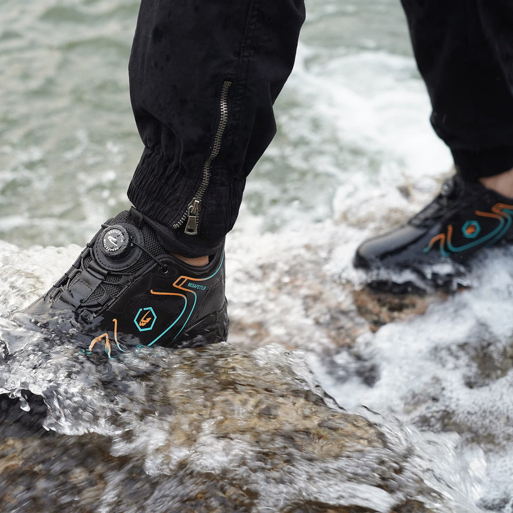 Lightweight Splash-Resistant Steel Toe Shoes 836