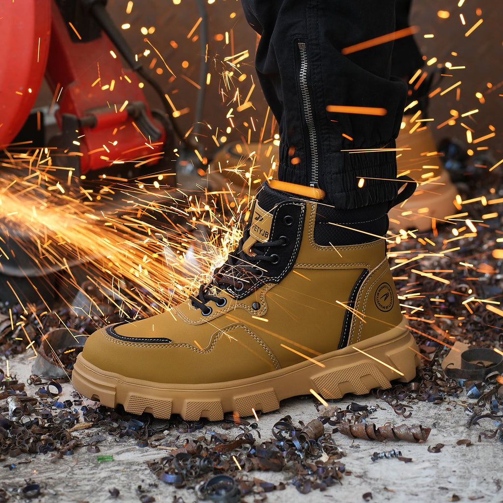 9K Classic Work Boots & Moccasin Stitching Steel Toe Boots 7921
