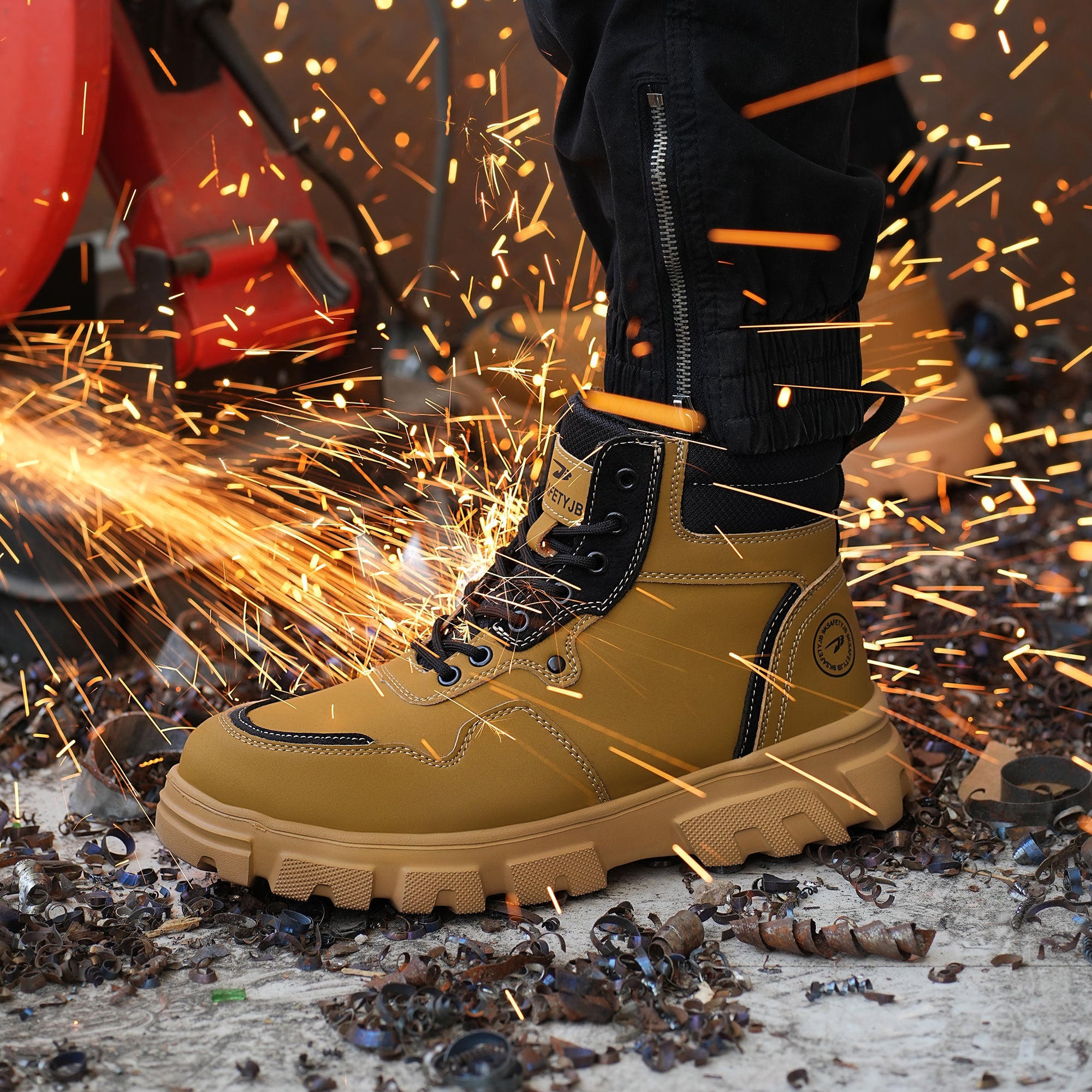 9K Classic Work Boots & Moccasin Stitching Steel Toe Boots 7921