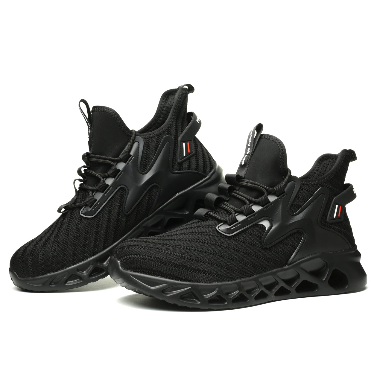 Knitted Steel Toe Safety Sneakers - Breathable Wide-Opening Work Shoes 721