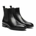 Chelsea Leather Boot in matte black